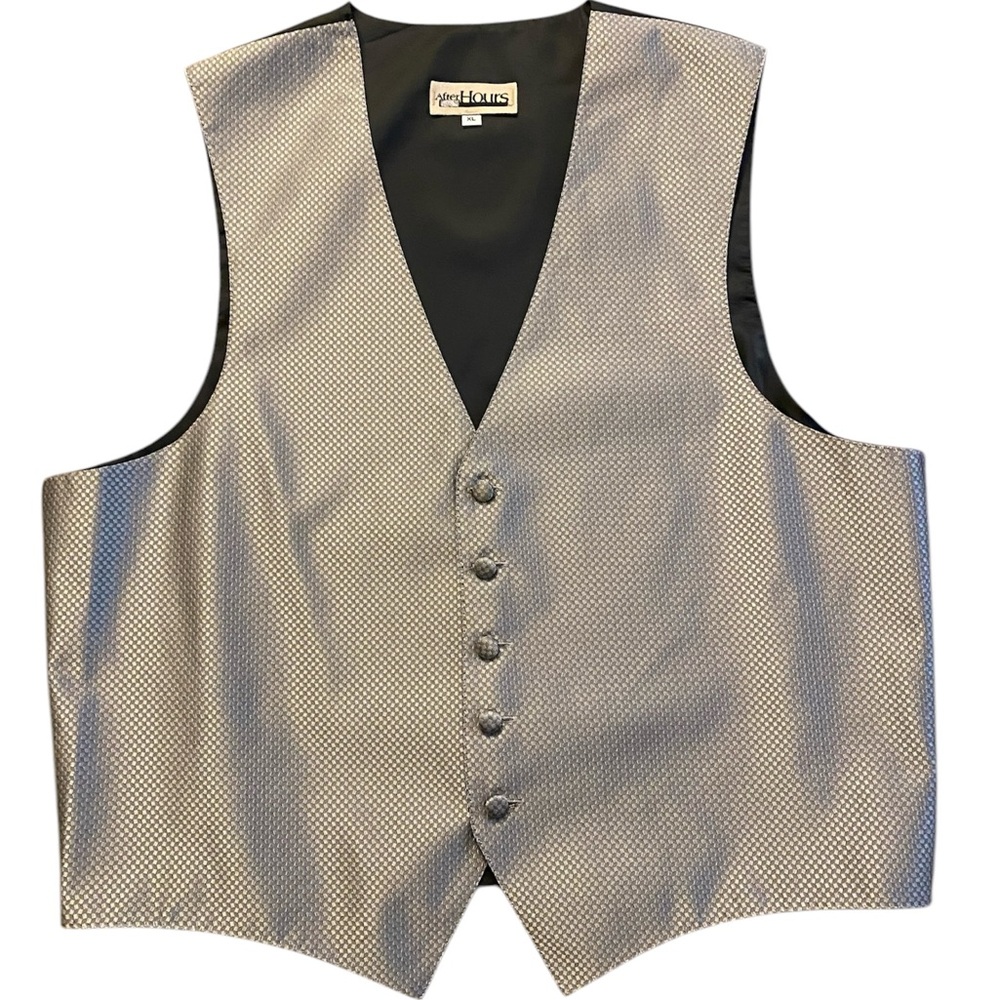 Silver Vest for Suits and Blazers